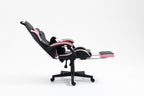 Cute Cat Gaming Chair with Paw Lumbar Cushion - PU-Leather