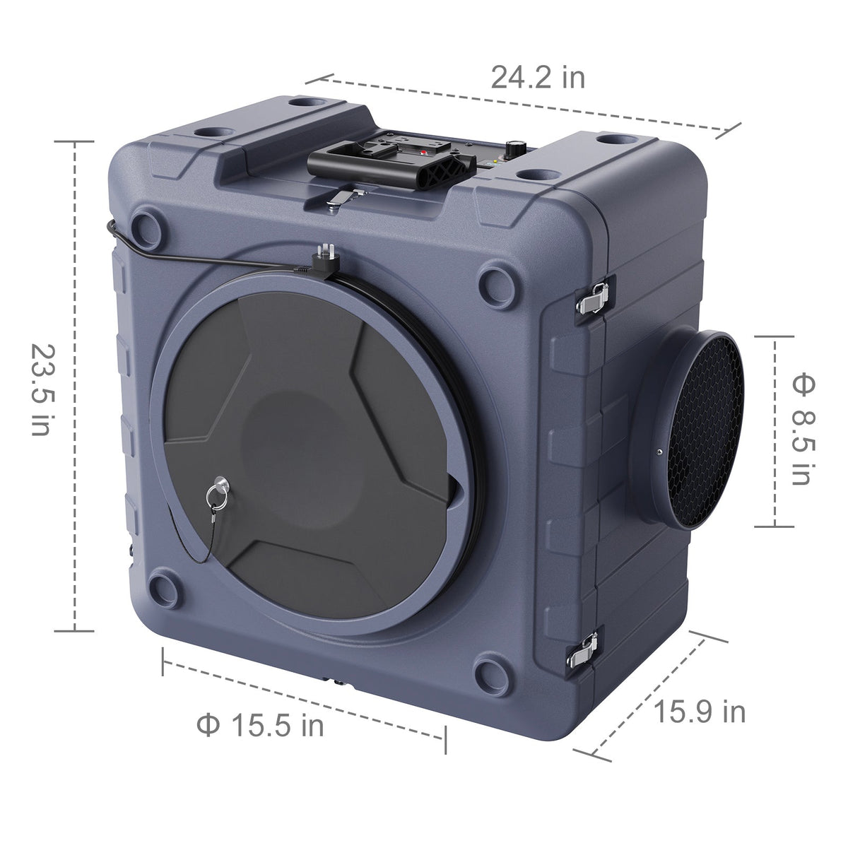 Air Scrubber with 3-Stage Filtration and UV-C Light - 800 CFM