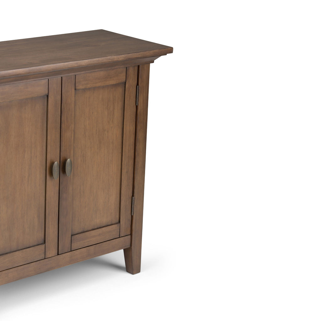 Handcrafted Low Storage Cabinet with Adjustable Shelves - Multiple Colors