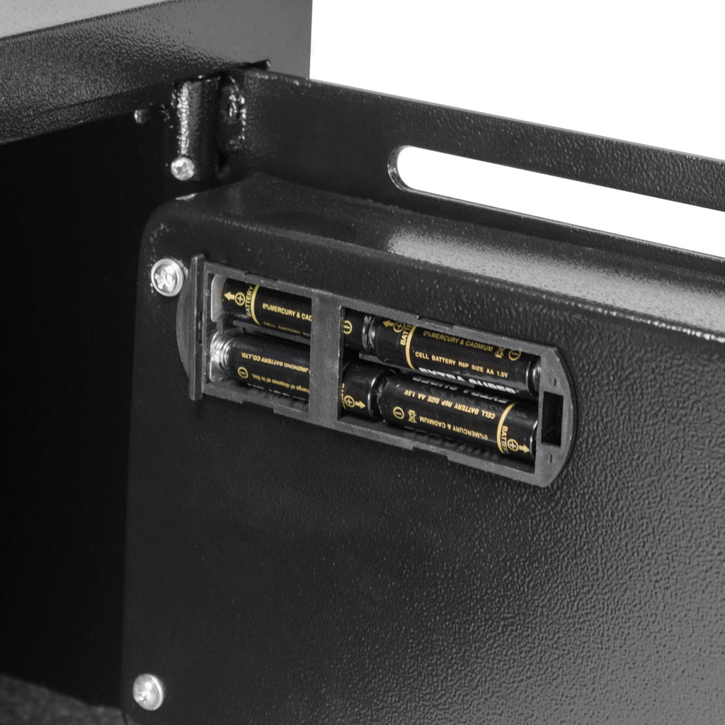 Compact Keypad Depository Safe with Dual PIN Access - Black