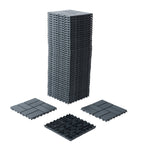 Interlocking Deck Tiles 44 Pack with Easy Installation - Dark Brown or Dark Gray