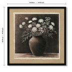 Artistic Path Abstract Flower Bouquet Wall Art with Texture Highlights - Ancient White