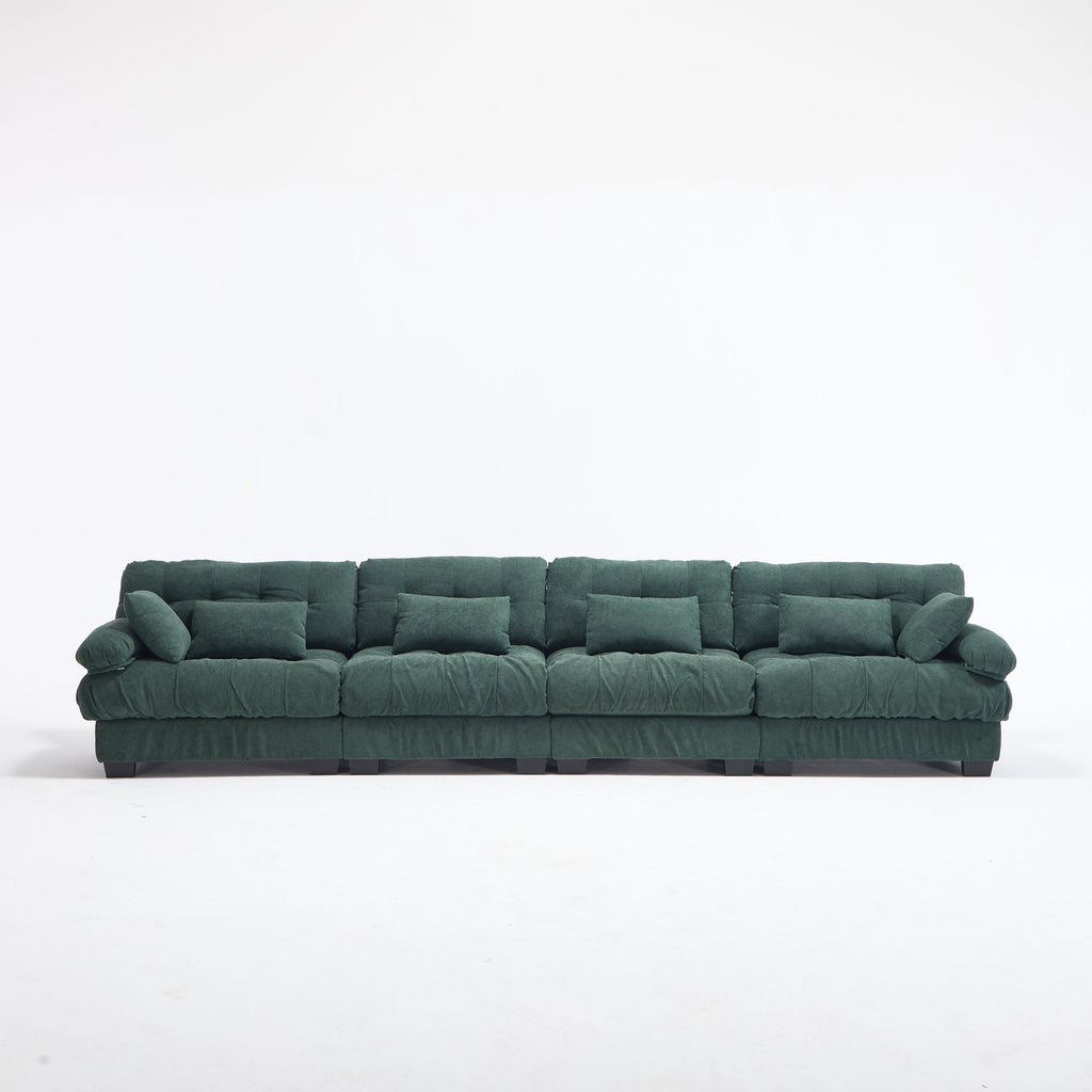 Modular Sectional Sofa Cloud Couch with Deep Seating - Light Flannelette