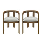 Modern Barrel Dining Chairs (Set of 2)