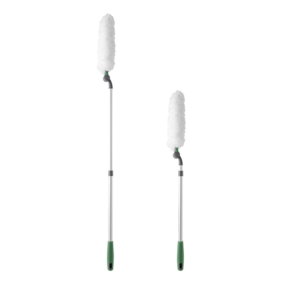 Long Handle Duster With Extension Bar - White
