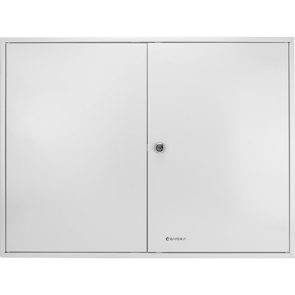 Adjustable Key Cabinet with Lock - Multiple Sizes, Gray or Black