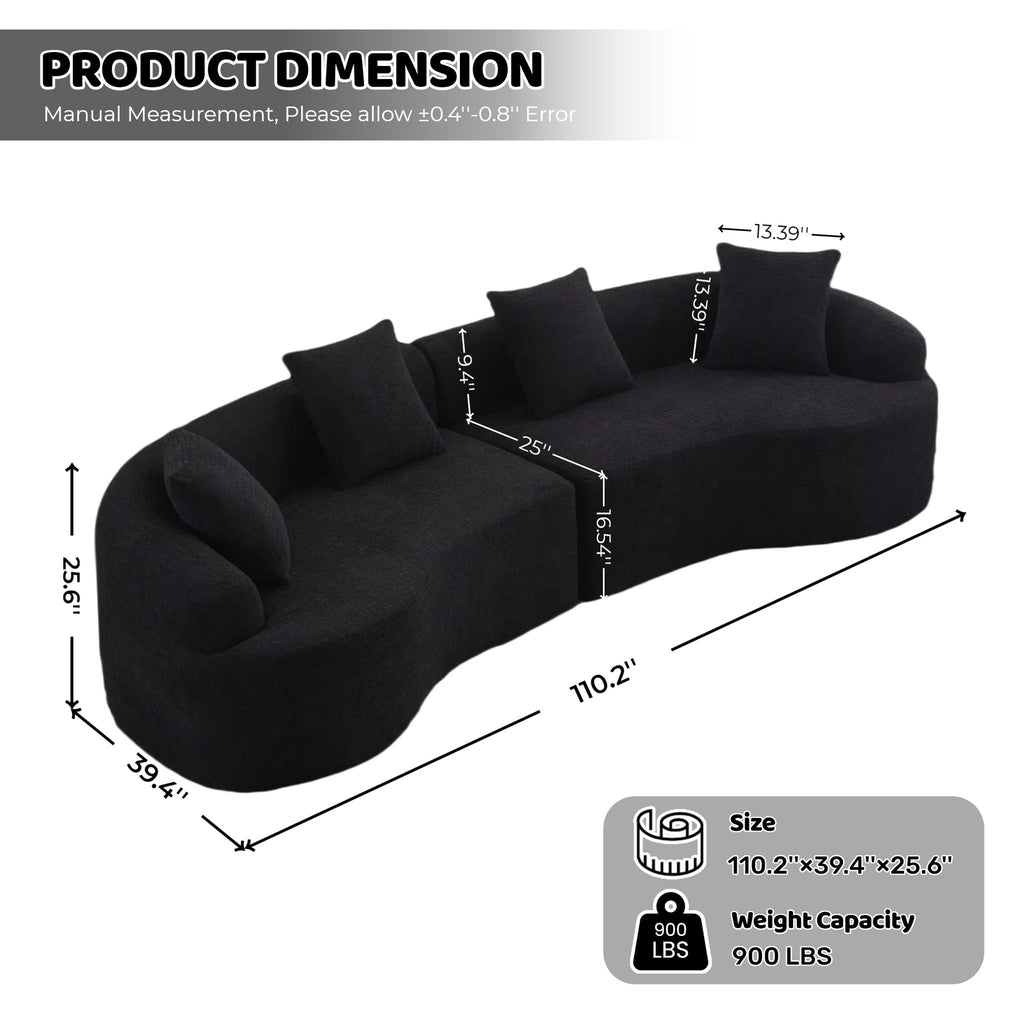 4 Seater Sofa With Fabric for Living Room