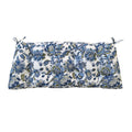 Outdoor Bench Cushion with Secure Tie Down Straps - Blue / Multi