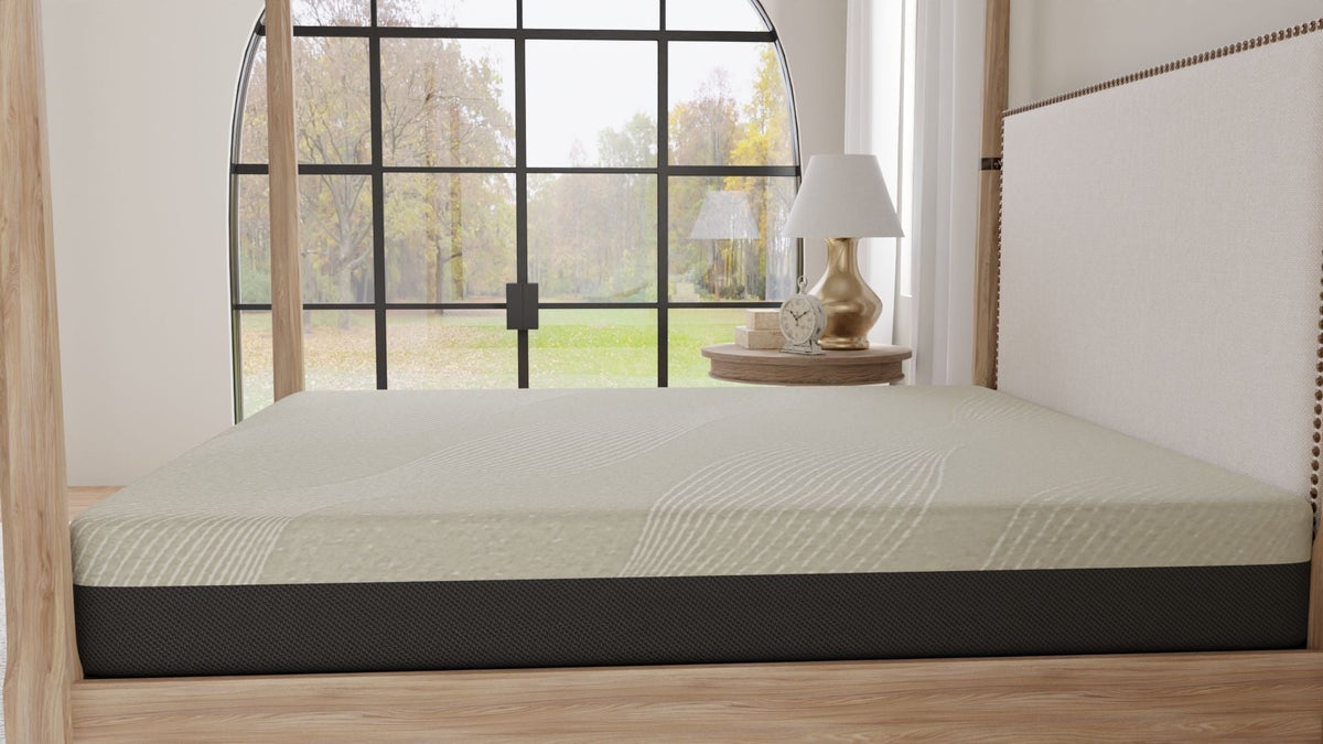 10" Medium Gel Memory Foam Tight Top Mattress with Removable Cover - Gray