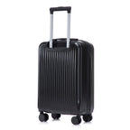 ABS Spinner Wheel Luggage Set with Cosmetic Case - Black