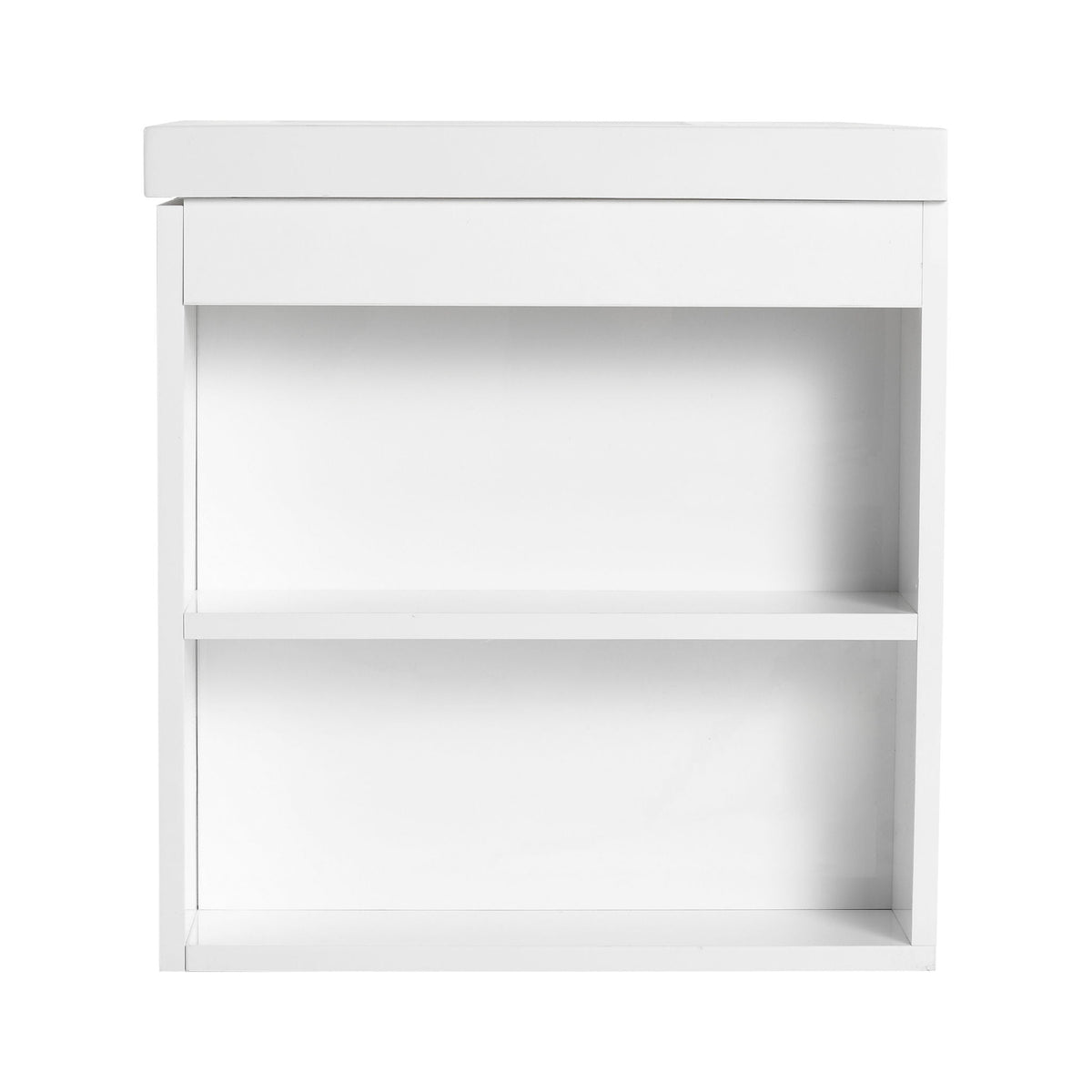 Modern Bathroom Vanity with Side Storage - Light Brown or White