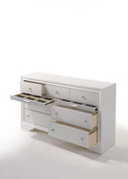 Naima Versatile Storage Dresser with Felt-Lined Jewelry Drawer – White or Black