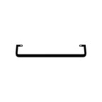 Wall Mounted Rectangular Bathroom Sink with Towel Bar - Black or Gold