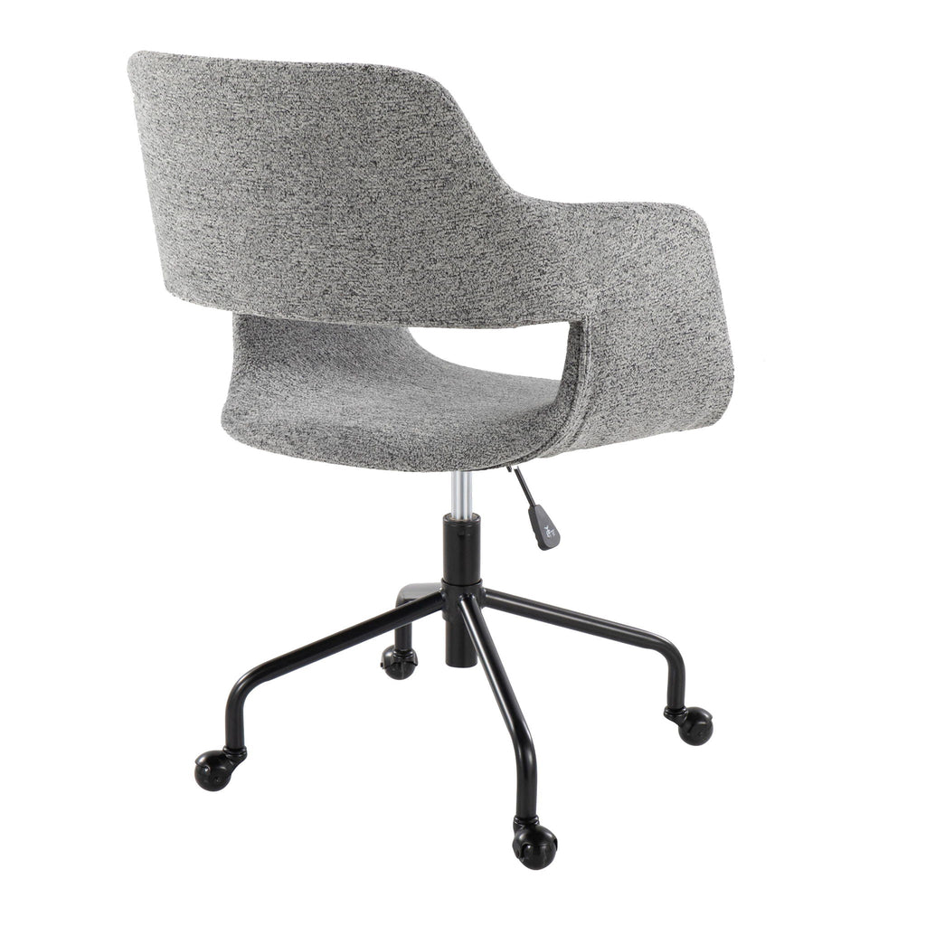 Contemporary Adjustable Office Chair with Cushioned Seat - Multiple Colors