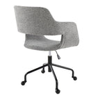 Contemporary Adjustable Office Chair with Cushioned Seat - Multiple Colors