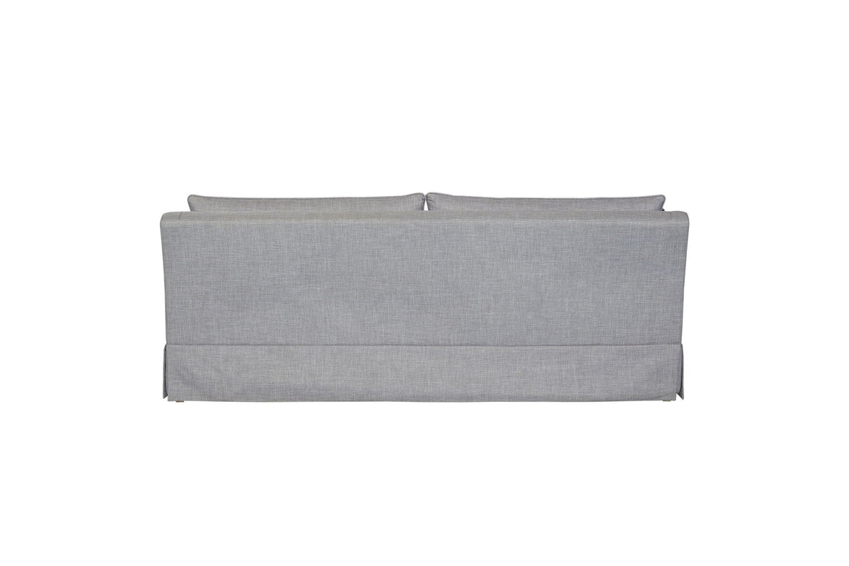 Stationary Sofa With Reversible Cushions and Two Pillows - Gray or White