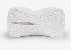 White Cooling Knee Pillow with Ergonomic Support - BEDGEAR