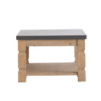 Rustic and Modern Console Table with Fir Wood & Veneer - Light Brown