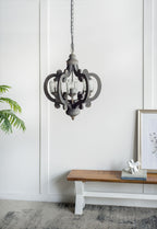 Farmhouse Chandelier with Adjustable Chain - Multiple Colors