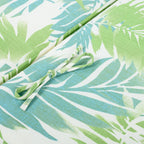 2" Thick Floral Chaise Lounge Cushion with Waterproof Foldable Design - Leaf Coconut