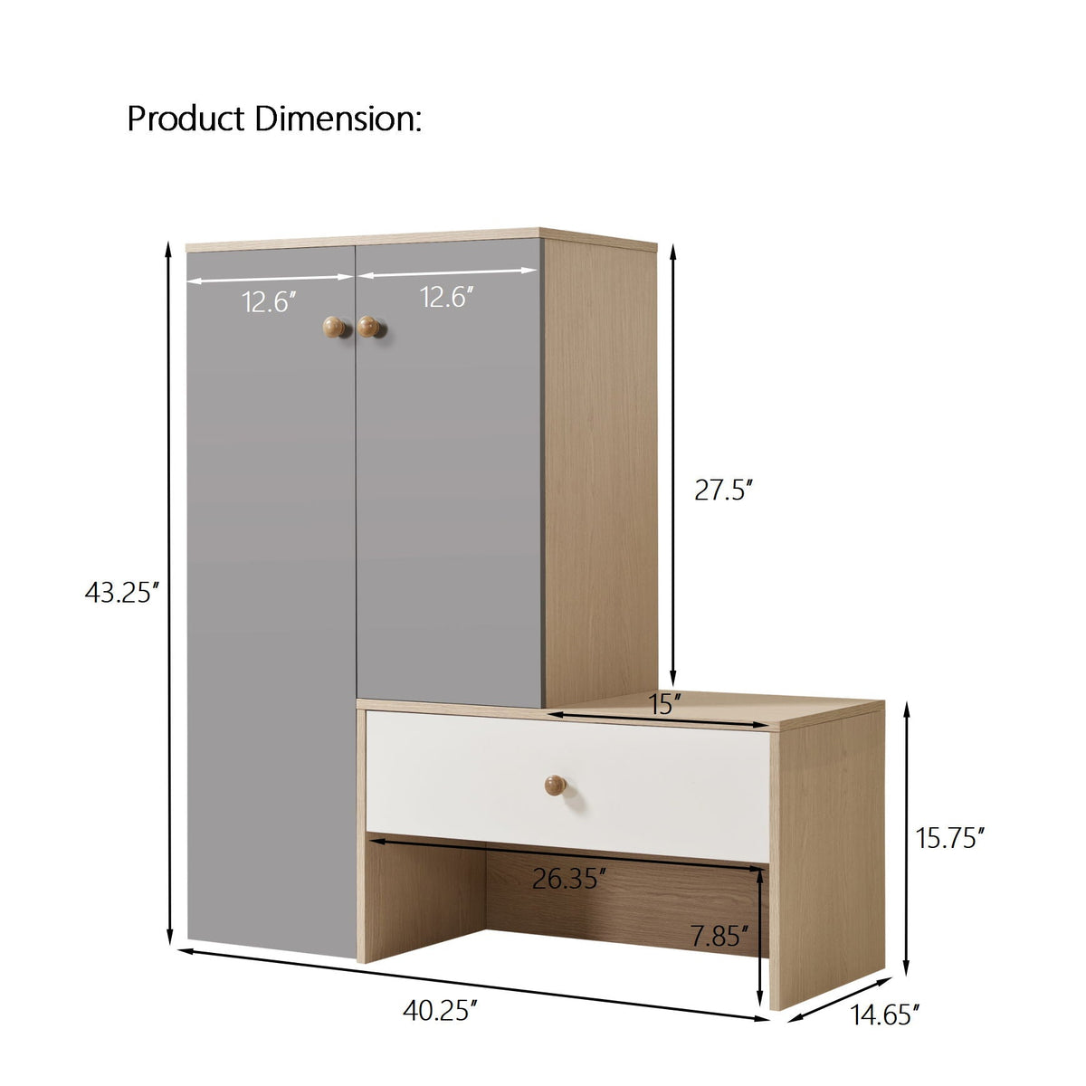 Modern Multi Functional Shoe Storage Bench & Cabinets