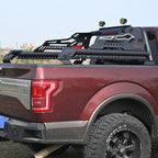 Adjustable Steel Truck Bed Roll Bar with Cargo Stability - Black