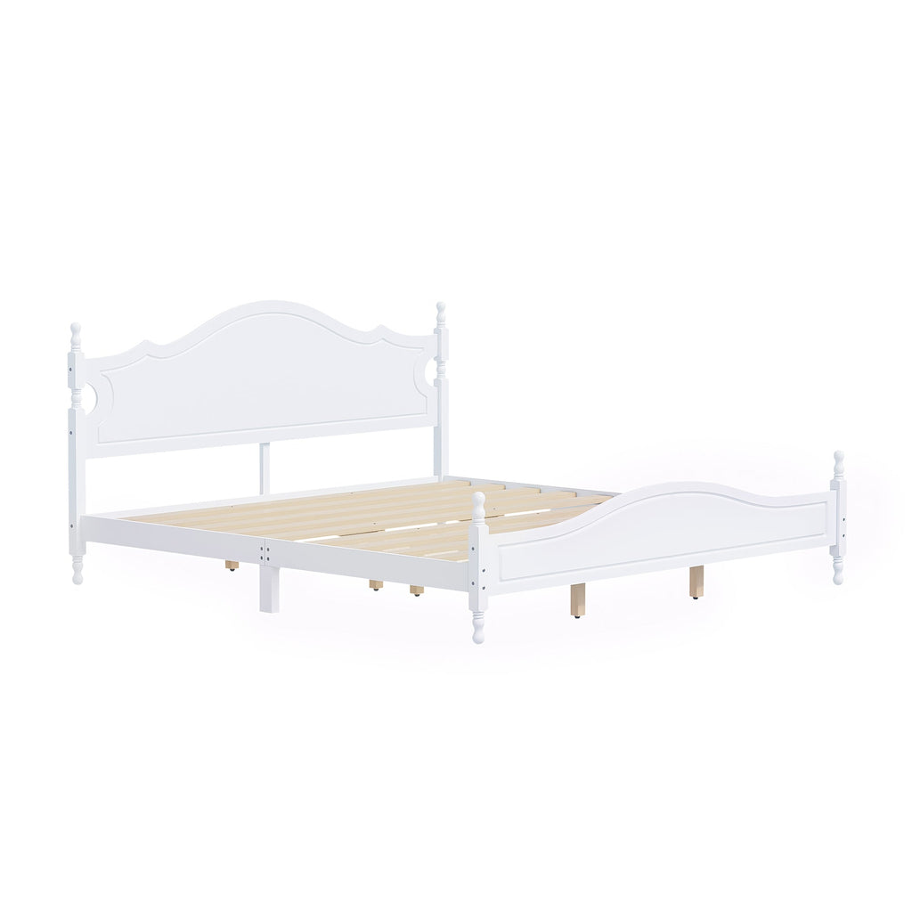 King Bed Frame with Headboard