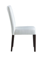 White Side Chair Set with Padded Cushion - Carena (Set of 2)