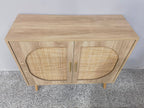 Buffet Cabinet with Storage with Modern Farmhouse Design - Black