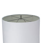 Multicolor Glass Table Lamp with Drum Shade - 16" W x 16" D x 28.5" H