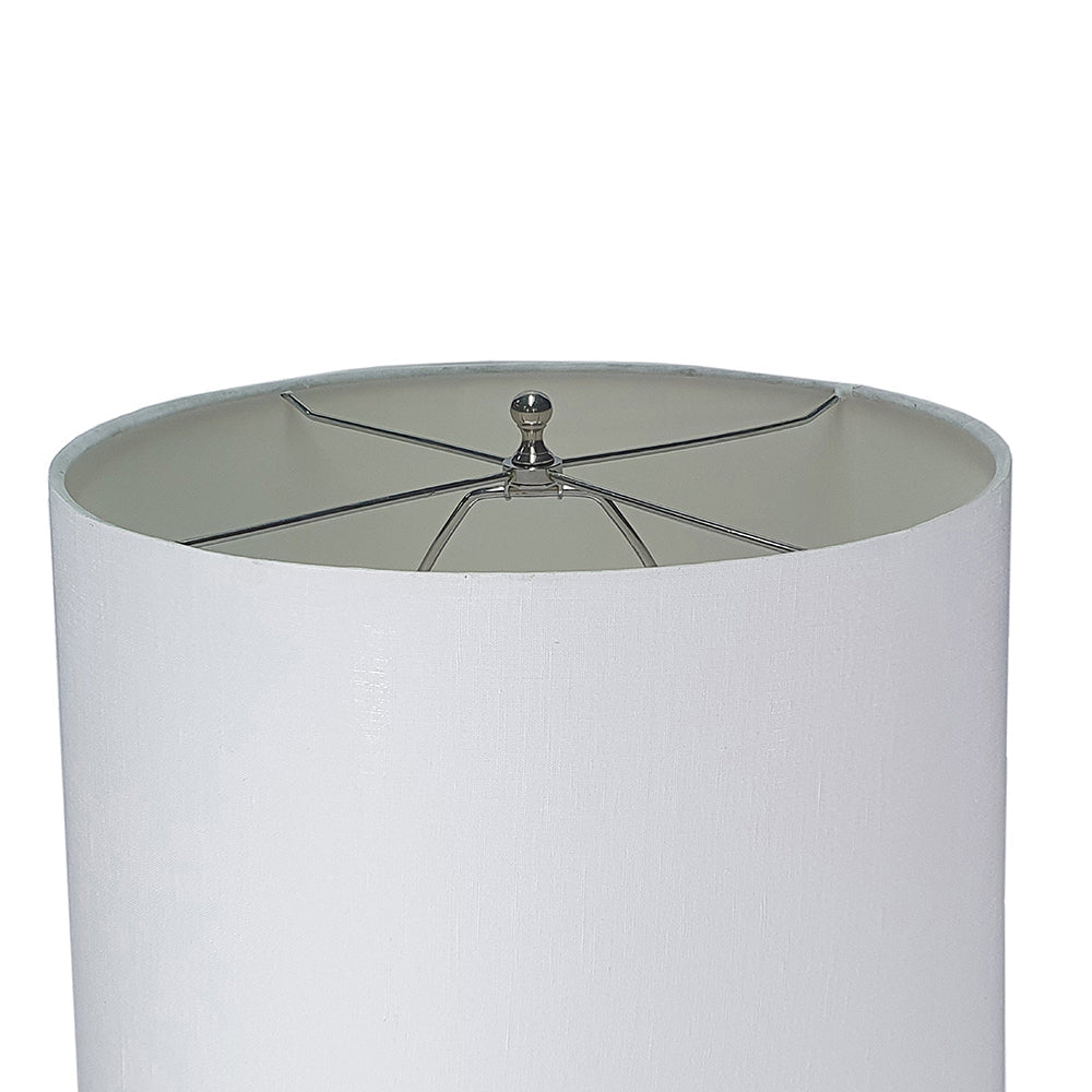 Multicolor Glass Table Lamp with Drum Shade - 16" W x 16" D x 28.5" H