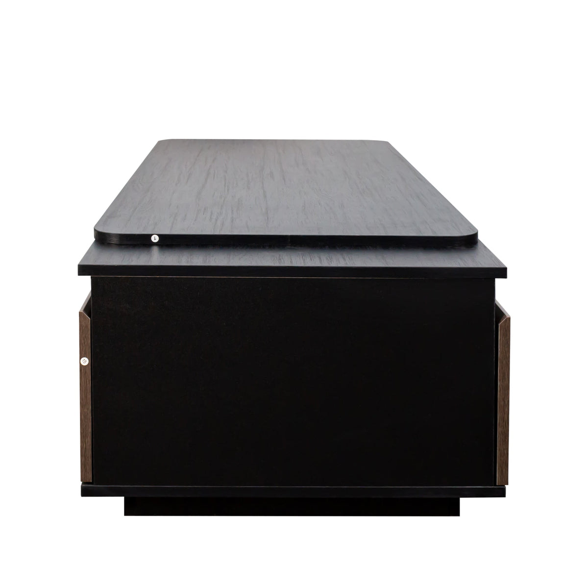 Extendable Coffee Table with Storage Drawers - Melamine Finish