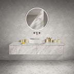 Elegant Natural Marble Bathroom Accessories Set