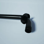16" Shower Arm with Flange - Stainless Steel, Rust Resistant Design - Matte Black