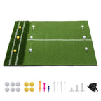 5'x4' Golf Hitting Mat with Guide Line - Heavy Duty Turf Practice