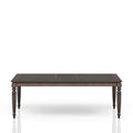 Extendable Dining Table with Expandable Leaf - Coffee