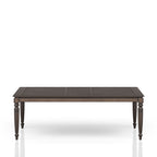 Extendable Dining Table with Expandable Leaf - Coffee