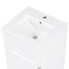 Bathroom Vanity with Sink and Adjustable Shelf - Multiple Colors