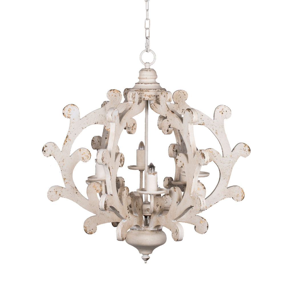 6 Light Chandelier with Adjustable Chain