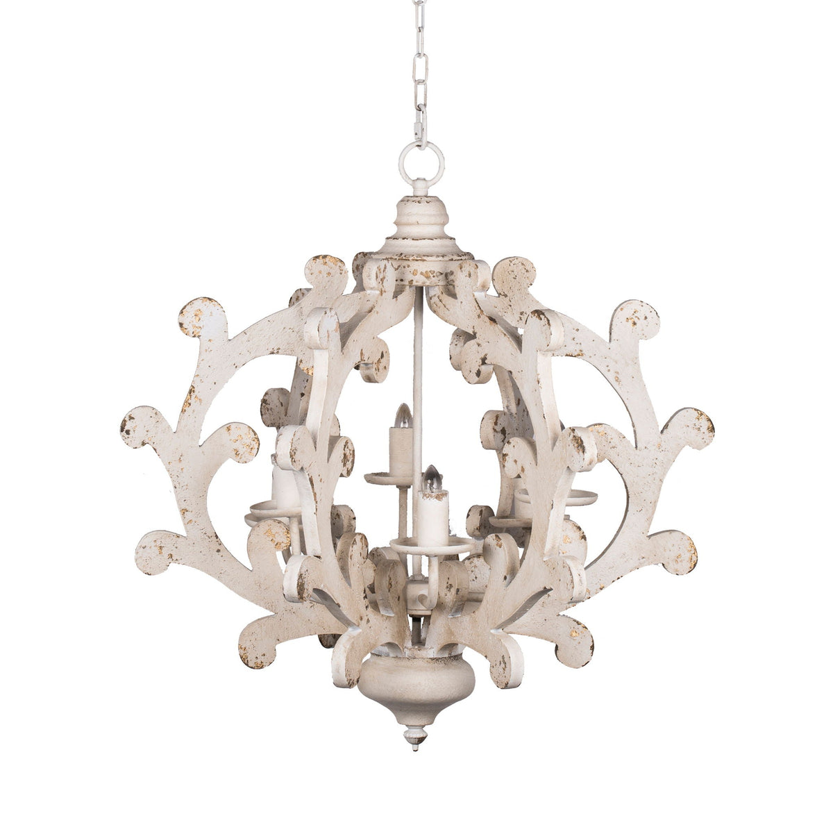 6 Light Chandelier with Adjustable Chain