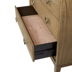 5 Drawer Chest Ample Storage with Cedar & Felt-Lined Drawers - Black or Light Brown