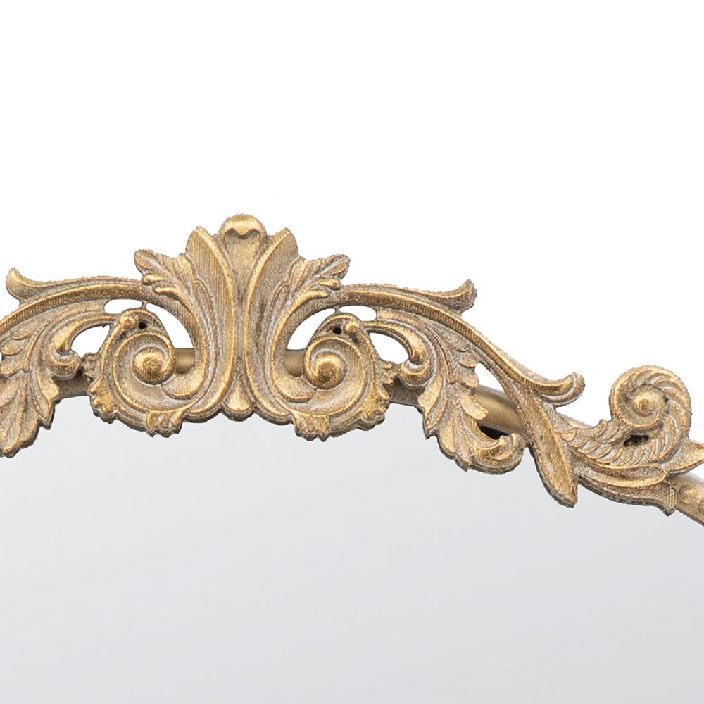 Classic Design Wall Mirror with Baroque-Inspired Frame – Gold or Black