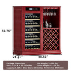 69 Bottles Wood Wine Refrigerator Cabinet
