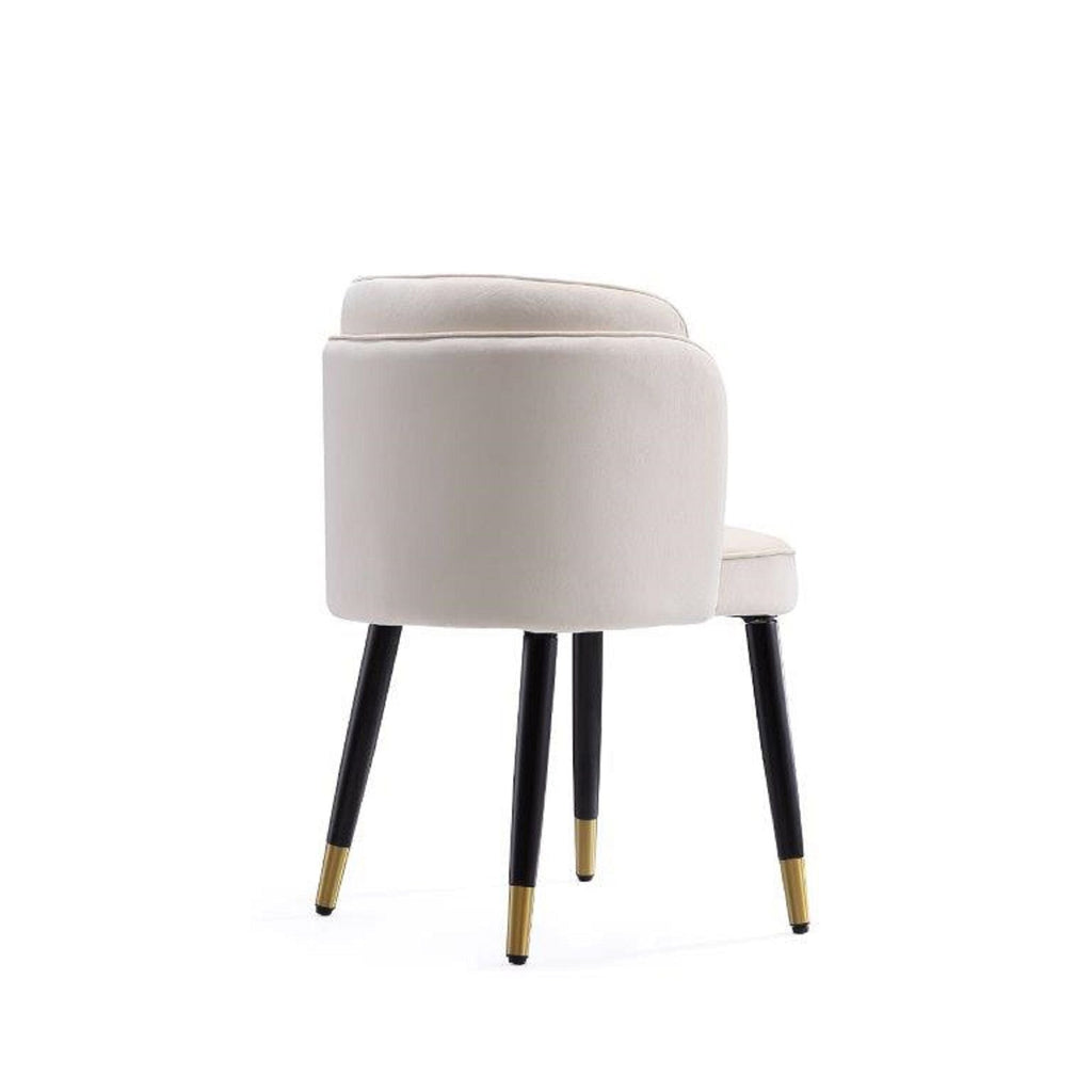 Modern Dining Chair with Solid Wood Frame and Wave Stitching - Multiple Colors
