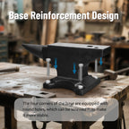 Cast Steel Single Horn Anvil with Polished Surface - Black