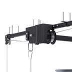 Overhead Garage Storage Rack with Crank System - Black or White