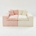 Multifunctional Stationary Sofa with Adjustable Layout - Choice of Color