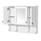 Wall Mounted Bathroom Medicine Cabinet With Mirror & Open Shelves