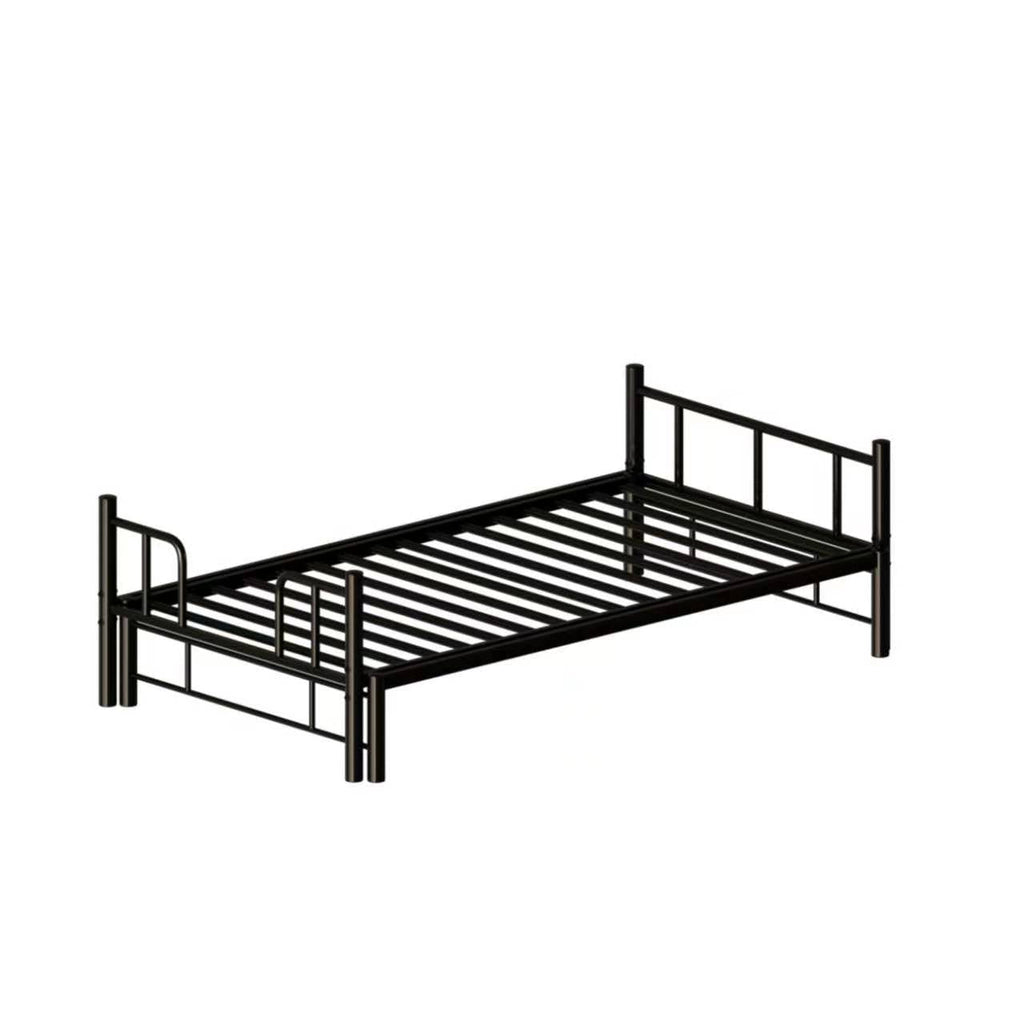 Twin Size Metal Pull-Out Bunk Bed with Ladder - Metal