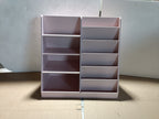 Kids Bookshelf and Toy Storage Organizer with 4 Tiers - Pink
